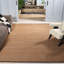 Tapis en jute / coton naturel à tissage plat en fibres naturelles brun naturel-1172533524