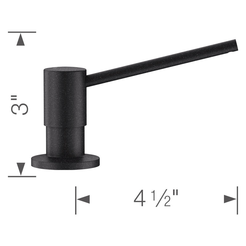Torre Soap Dispenser - Anthracite, Anthracite