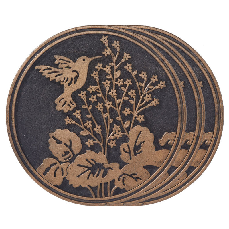 Weather Resistant Rubber Hummingbird Stepping Stone