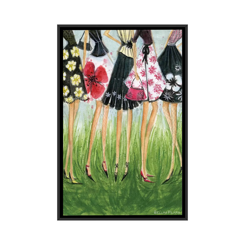«In Style Girls in Skupe» par Bella Pilar, reproduction d'art sur toile tendue, H 60 po x l 40 po x P 1,5 po, Pas de tapis