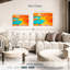Avery orange et bleu abstrait-106801814
