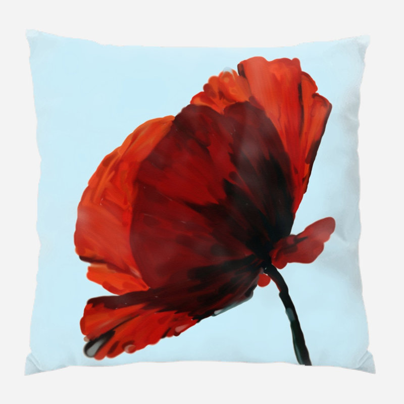Coussin décoratif dépilé Alger, Microsuède, Intérieur