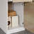 55.1'' Modern Reception Desk with Storage, Locking Drawer Front Privacy Panel for Office, Salon
