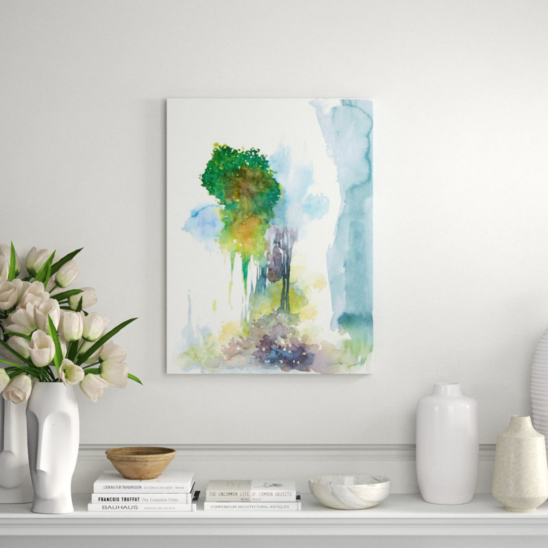 Green Splash Print by Elle Youngstrom, Glass Coat, 32" H x 24" W