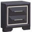 Table de chevet Liverpool, noir