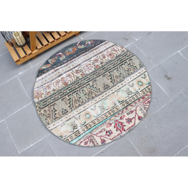 Tapis turc rétro vintage Oushak