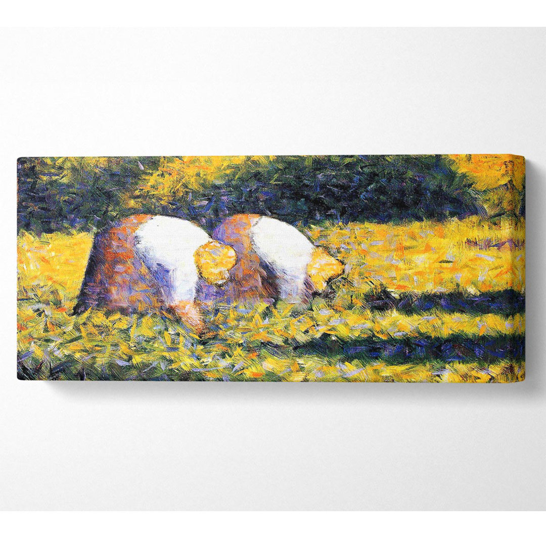 Seurat Bauern bei der Arbeit - Kunstdrucke auf Leinwand