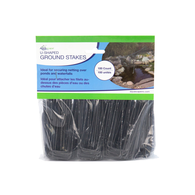 U-Shaped Ground Stakes - 100 Pcs