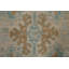 Tapis bleu / beige en laine noué à la main de conception unique 10 pi x 14 pi