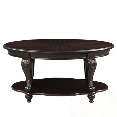Oval wood Huntleys with Open Storage Shelf