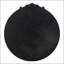 Miroir rond 30 po x 32 po au design classique avec cadre d'inspiration baroque pour salle de bain et vestibule