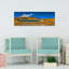 Art mural contemporain contemporain paysage montagneux abstrait, "Lac divers"-1676997897