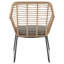 Ensemble de conversation moderne pour 4 personnes avec coussins en polyester et table basse Antibes-1775783249