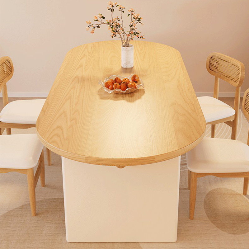 Ensemble de table à manger moderne et simple en bois massif., H 29,5 po x L 78,7 po x l 31,4 po