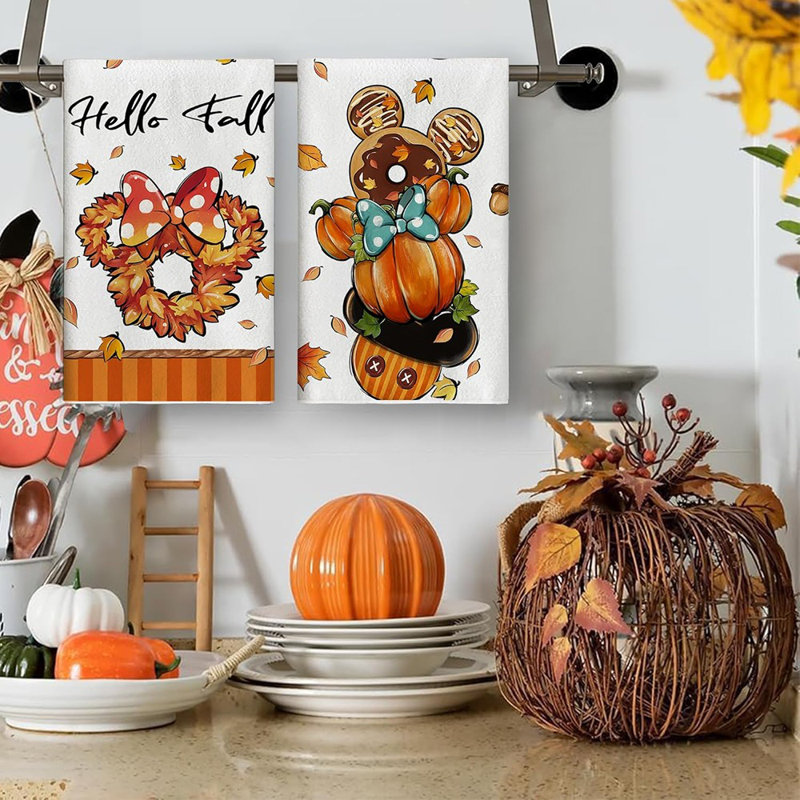 Linge de cuisine d'automne