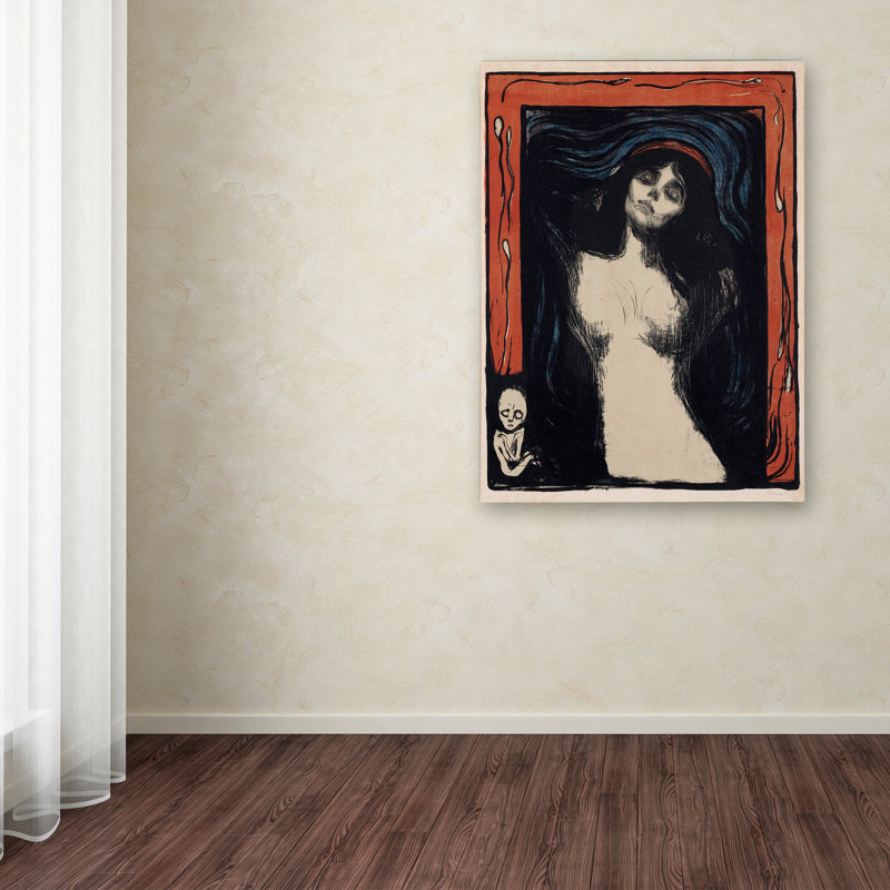 Edvard Munch 'Madonna 2' Framed Canvas Art Print 14 x 19