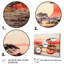 «Peach Grey African Village Visions I», reproduction sur toile-415941111-415941118