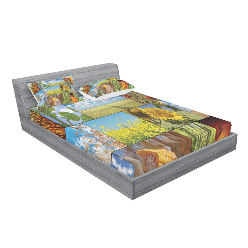 Microfiber Sheet Set, Queen Sheet Set + Fitted Sheet + 2 Pillowcases
