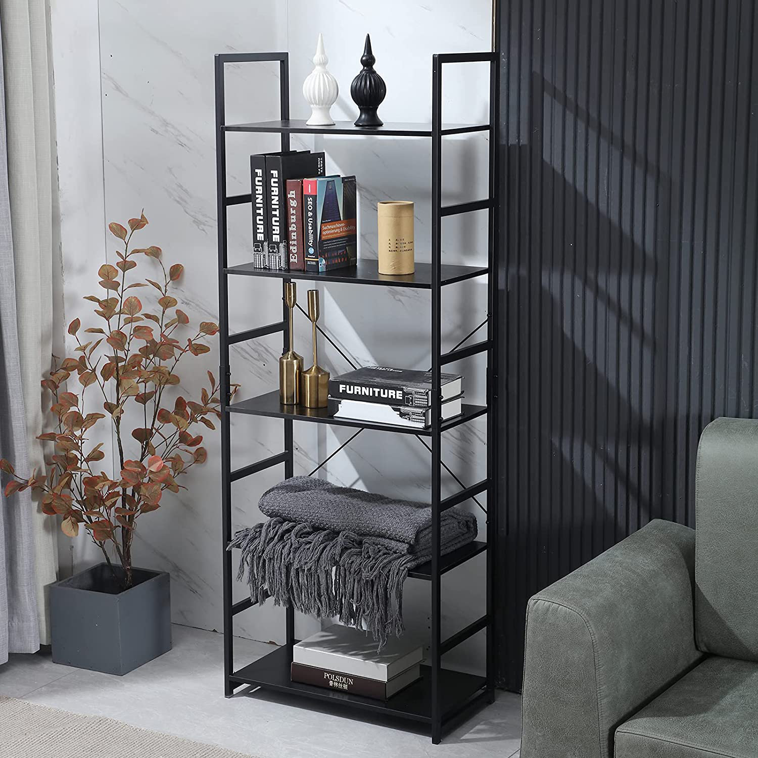 17 Stories 17 Stories Bookshelves And Bookcases 6-shelf Etagere