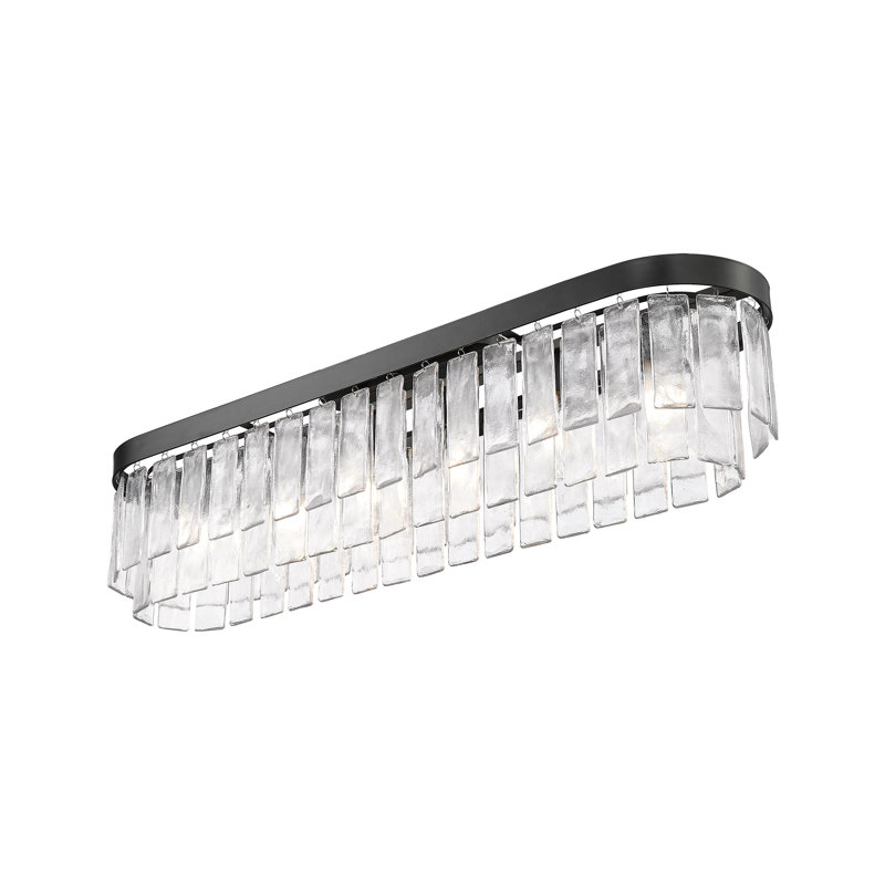 Plafonnier encastré 6 lumières, Or blanc