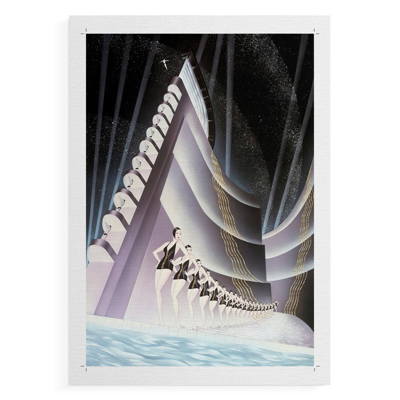Aquacade - Impression sur toile seulement - NON CADRE, H 60 po x l 40 po