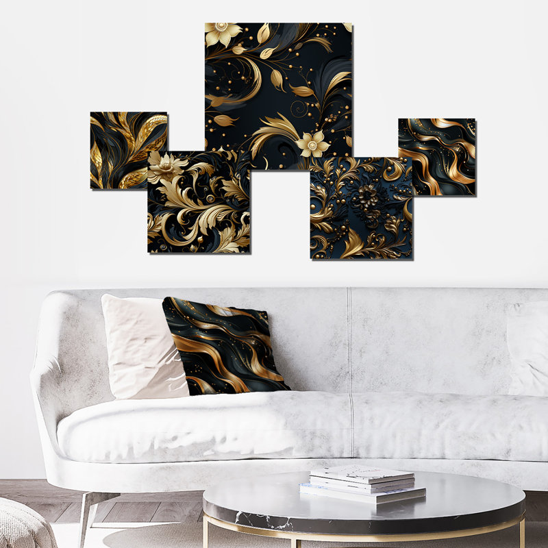 Heathfield - Ensemble d'art mural en marbre de 5