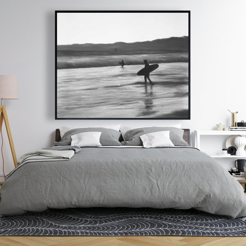 Surfers Print On Canvas