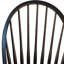 Chaise d'appoint à dossier Windsor en bois noir-2007486171