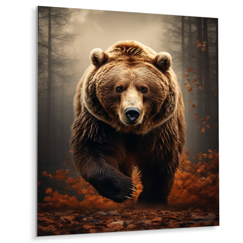 " Bear Wild Majesty Bear I ", 20" H x 12" W