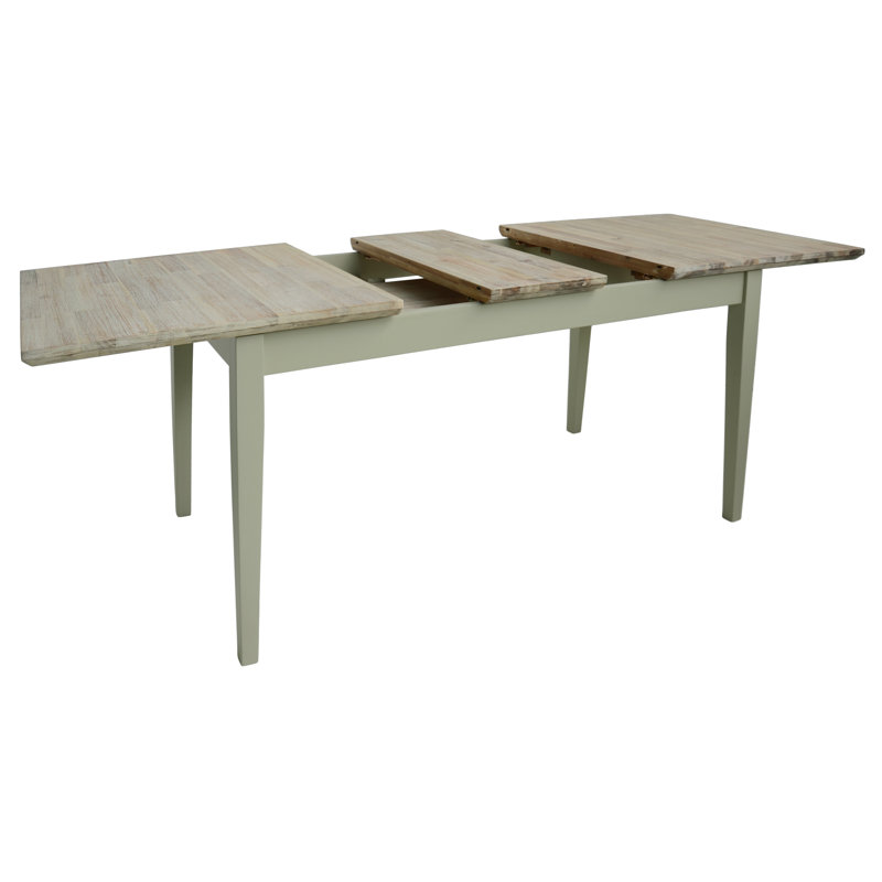 Bayou Solid Wood Dining Table, Sage Green