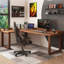 Bureau d'écriture en L en bois massif brun noisette-118354604-118354607-118354600