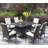 Patio 7-Piece Rectangular Dining Set With 6 Dining Chairs