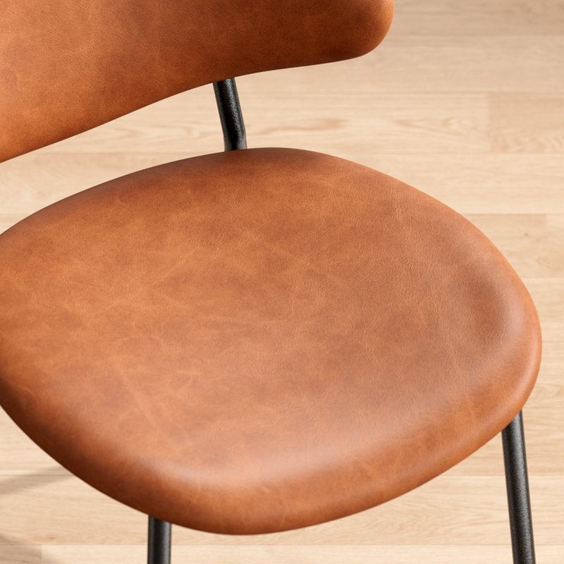 Set Of 4 Mid-Century Modern Dining Chairs, Brown