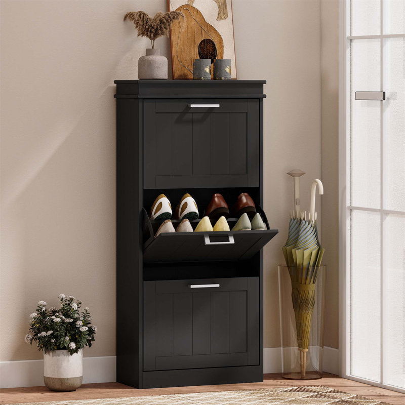 15 Pair Flip Down Shoe Storage
