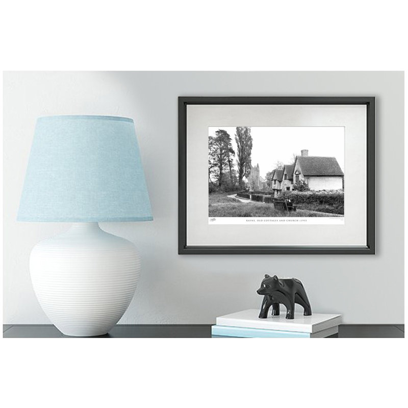Rayne, Old Cottages And Church C1955 by Francis Frith - Single Picture Frame Print, 40cm H x 50cm W x 2.3cm D