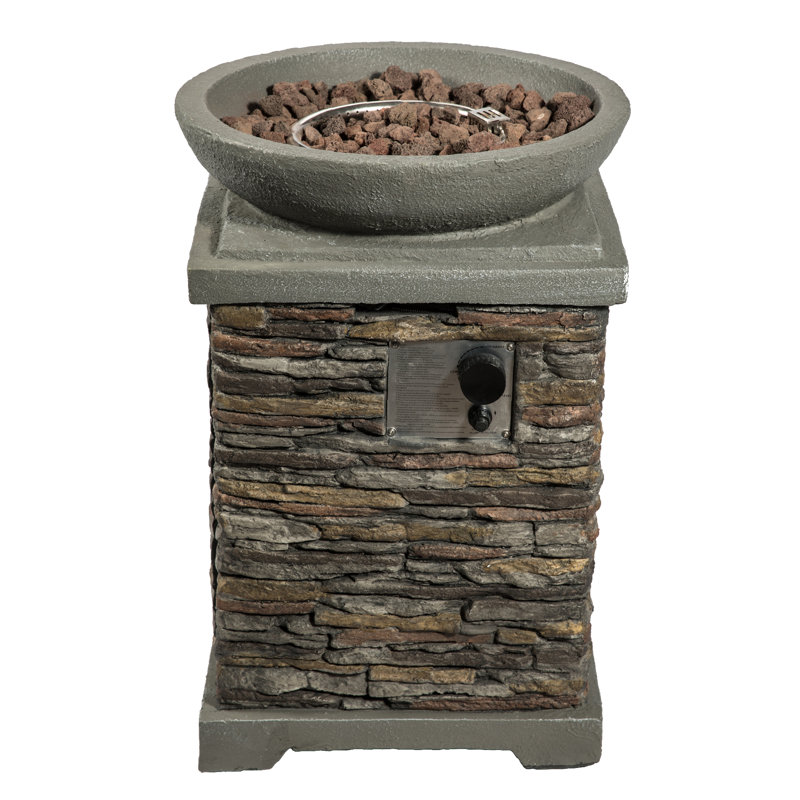 Round Concrete Propane Smokeless Fire Pit