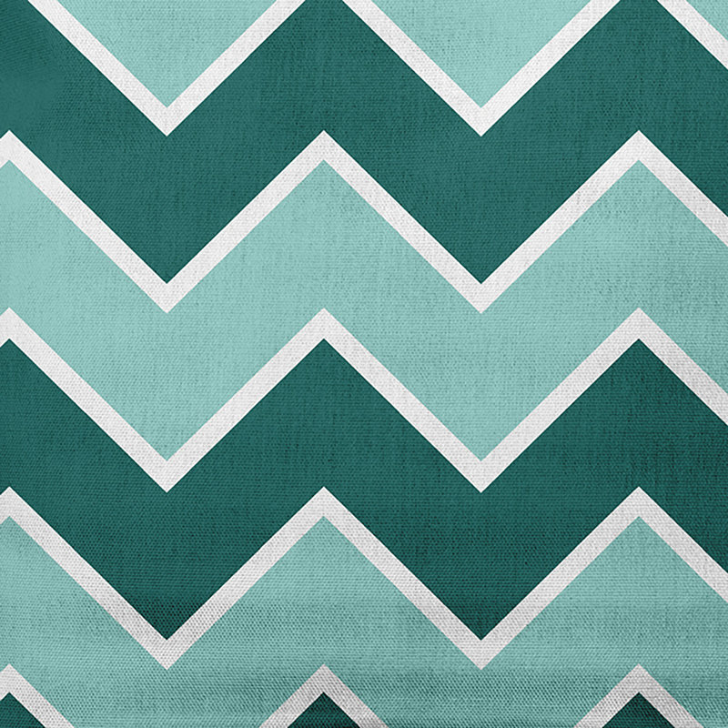 Coussin intérieur / extérieur Stripe A Balance, Bleu sarcelle