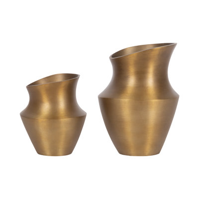Ensemble de deux vases sculptés Suhana