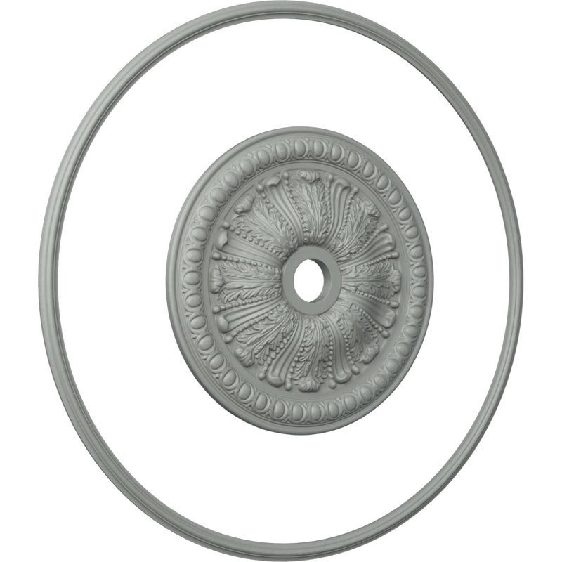 Ensemble d'anneaux de plafond avec médaillon de plafond de 27 7/8 po et œuf Tomango