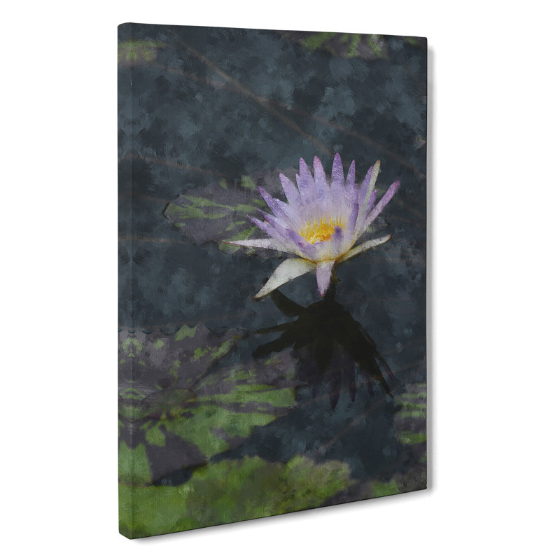 Pretty Water Lily - Wrapped Canvas Painting, 60cm H x 40cm W x 3cm D