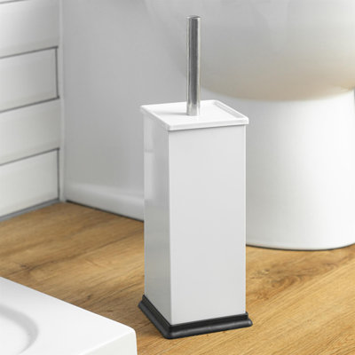Harbour Housewares Square Toilet Brush and Holder