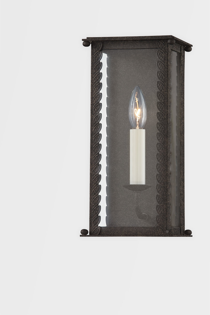 Troy Lighting Outdoor Light, French Iron, 13" H x 6.25" W x 5.25" D
