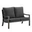 Causeuse d'extérieur avec coussins 52,12 po de largeur Trindle-103888670