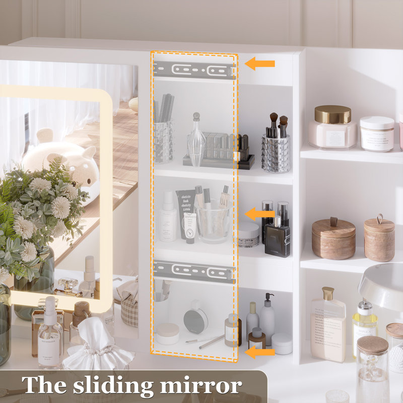 Tackitt Dressing Table, White