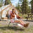 3 In 1 Foldable Portable Outdoor Beach Chair With Footrest And Adjustable Backrest For Beach Poolside Camping Relaxation Use-970161197
