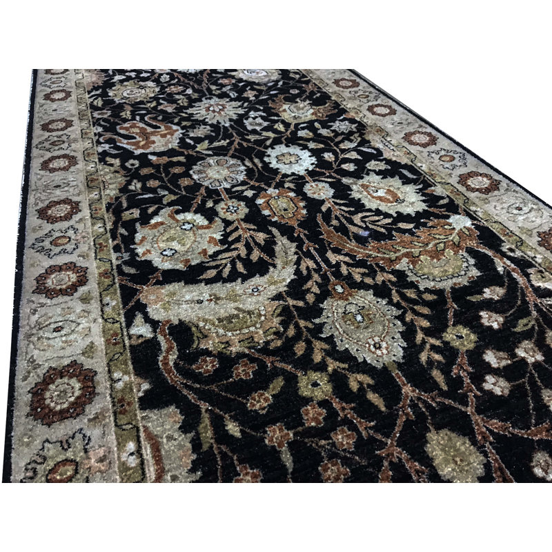 Wool Floral Area Rug, Runner 2'11" x 13'9"