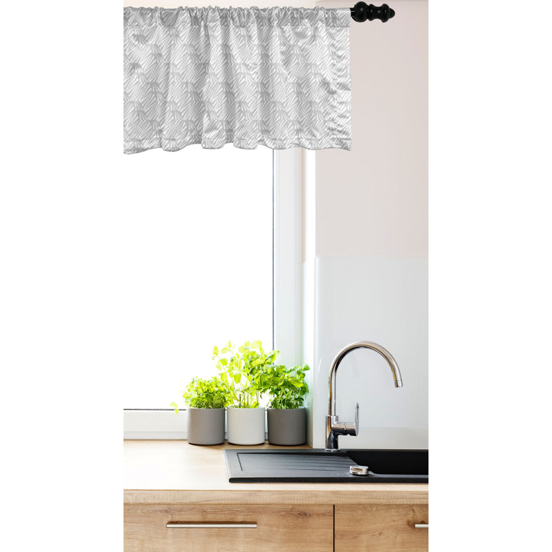 Ambesonne Neutral Valance Pack of 2 Abstract Shapes Soft Tones 94445, 54" W x 12" L