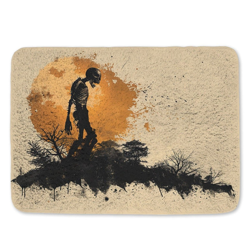 Latinia Microfiber / Microsuede Non-Slip Bath Mat, 17"W x 24"L