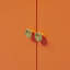 Armoire d'appoint peinte orange clair