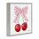 Giclée encadrée «Lucky Cherries & Pink Bow», design par Paul Brent